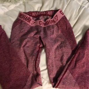 Gymshark Flex Leggings beet marl/chalk pink